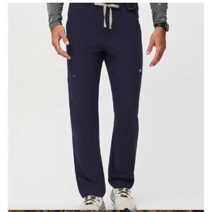 Figs Technical Collection Cairo Cargo Men's Size XL Scrub Pants Navy TM3001